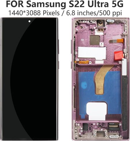 OLED-MIND لـ Samsung Galaxy S22 Ultra 5G Screen Replace for Samsung S22 Ultra S908 LCD Display for SM-G908B SM-S908U LCD Touch Screen Digitizer Assembern in Kuwait