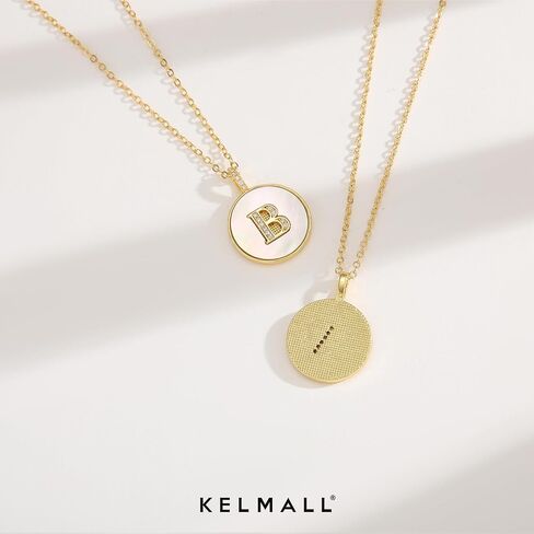 قلادة KELMALL للسيدات بالون الماسي الأولي، قلادة من الزركون تحمل اسم حرف الفقاعات الأبجدية هدية عيد ميلاد لها in Saudi Arabia