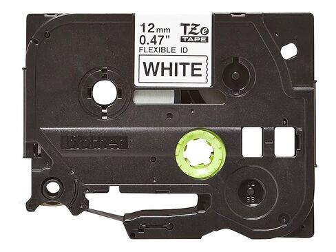 Brother Tzefx231 Tze Texible Labeling Tape ، 1/2 بوصة × 26-1/5 قدم ، أسود على أبيض in Saudi Arabia