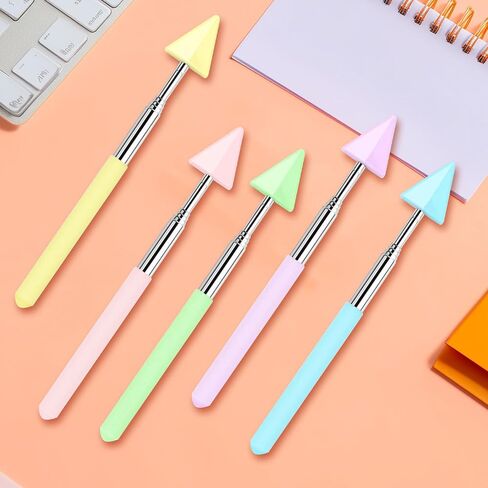 5Pcs Teacher Pointer Stick, Telescopic Adjustment School Supplies Pointer Stick for Classroom Triangle Pointers for Classroom, Suitable for School Teacher Supplies Retractable Stick(Macaron Colors) in Saudi Arabia
