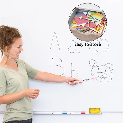 5Pcs Teacher Pointer Stick, Telescopic Adjustment School Supplies Pointer Stick for Classroom Triangle Pointers for Classroom, Suitable for School Teacher Supplies Retractable Stick(Macaron Colors) in Saudi Arabia