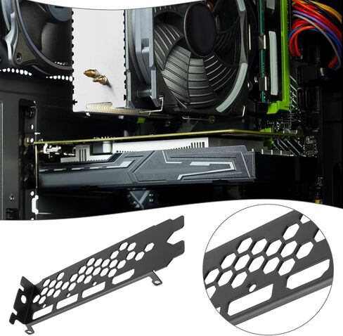 1pc I/O IO Shield Backplate GPU Bracket Graphics Card External Bracket Compatible with EVGA RTX 3060ti 3070 3080 3090 FTW3 XC3 Black Zinc in Kuwait