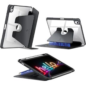 Fintie Vertical Stand Case for iPad (A16) الجيل 11 بوصة (2025) ، الجيل العاشر 10.9 بوصة (2022) ، غطاء واضح متعدد الزوايا مع حامل قلم رصاص ، مستقر مغناطيسي ، أزرق ، أزرق in Kuwait