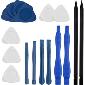 18 PCS مجموعة أدوات PRY PRAY PROMERT - 6pcs Spudgers البلاستيكية + 2 شريط ثلاثي المعادن ؛ ورقة سميكة على شكل قلب 8 ، أداة فتح الإلكترونية ، أداة متطفلة مفتوحة للكمبيوتر المحمول ، الهاتف الخلوي ، الهاتف الخلوي in Kuwait