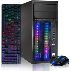 HP RGB Gaming Desktop PC ، Intel Quad I5 حتى 3.6 جيجا هرتز ، Geforce RTX 2060 6G GDDR6 ، RAM 16GB ، 512G SSD + 2TB ، Wifi & Bluetooth ، RGB Keyboard & Mouse ، Windows 11 Pro ( in Kuwait