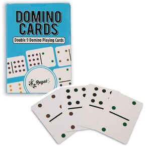 Regal Games - Premium Double 12 Mexican Train Dominoes in Collector’s Tin - Colored Dot Dominoes Game Set, Family-Friendly - 91 Tiles, 4 Metal Trains, Wooden Hub - 2-8 Players Ages 8+ in Kuwait