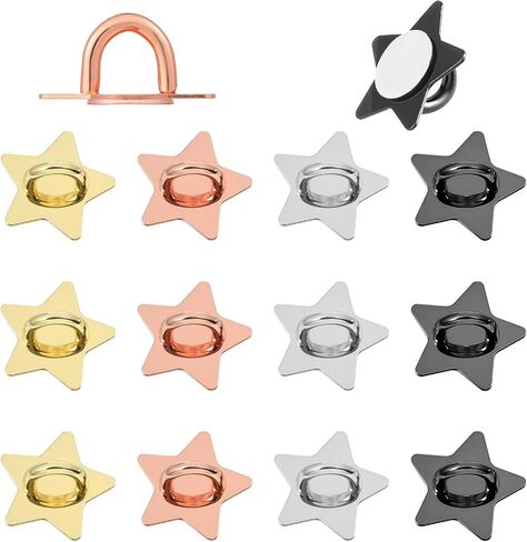 12 PCS خطاف حلقة إصبع الهاتف الخليوي ، حامل الهاتف المعدني ذاتيًا ، حامل الهاتف المحمول ، خطاف سحر الهاتف المحمول للهواتف المحمولة للهواتف المحمولة DIY (أربعة ألوان) in Saudi Arabia