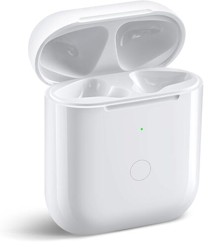 Wireless Charging Case Replacement Compatible with AirPod 2nd & 1st Generation, Air Pod 2 1 Charger Case with Bluetooth Pairing Sync Button,White in Saudi Arabia