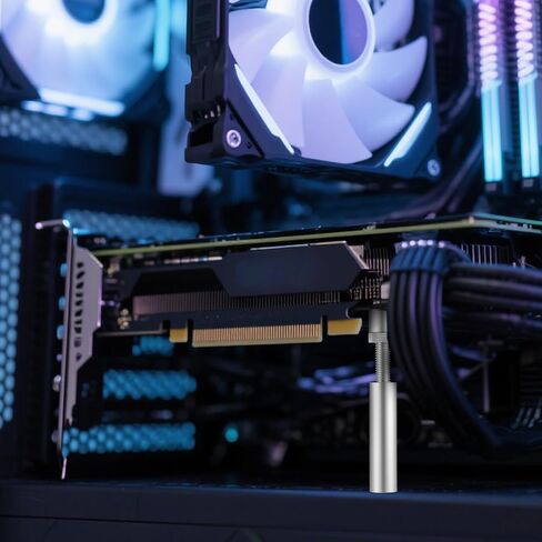 SAG BRACKET GPU Stand Bracket Sliver GPU دعم بطاقة فيديو قابلة للتعديل لبطاقة SAG Holder SAG مع MAGNET و NON SLIP ، 48 مم-78 مم in Saudi Arabia