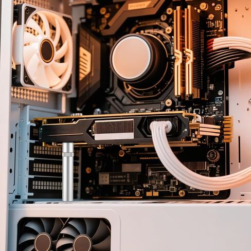 SAG BRACKET GPU Stand Bracket Sliver GPU دعم بطاقة فيديو قابلة للتعديل لبطاقة SAG Holder SAG مع MAGNET و NON SLIP ، 48 مم-78 مم in Saudi Arabia