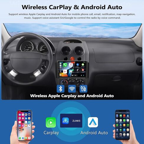 2G+64G سيارة ستيريو لشيفروليه تشيفي أفيو LS سيدان 2005-2008 مع Carplay اللاسلكي Android Auto ، Android 13 und in Saudi Arabia