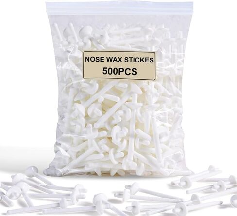 60 Pcs Wax Sticks, Nose Wax Kit Accessories, Waxing Sticks for Nose Hair Remover, Wax Applicator Sticks for Nostril Nasal Cleaning Ear Face Eyebrows Hair Removal for Men Women By Charmonic in Kuwait
