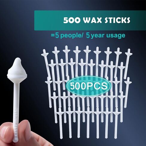 60 Pcs Wax Sticks, Nose Wax Kit Accessories, Waxing Sticks for Nose Hair Remover, Wax Applicator Sticks for Nostril Nasal Cleaning Ear Face Eyebrows Hair Removal for Men Women By Charmonic in Kuwait