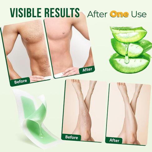 Non Woven Wax Strips 250 Pieces, Body and Facial Wax Strips for Hair Removal (Does Not Contain Wax) , Large 2.8“ x 7.9“ and Small 1.5" x 3.9“ Waxing Strips in Saudi Arabia