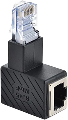 Elbow Rj45 Male to Female Cable 90 Degree Adaptier LAN Extension Crystal for Head in Saudi Arabia