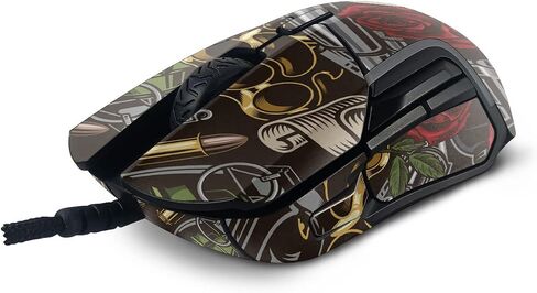 MightySkins Skin Compatible with SteelSeries Rival 5 Gaming Mouse - Gangster Life | Protective, Durable, and Unique Vinyl Decal wrap Cover | Easy to Apply, Remove, and Change Styles | Made in The USA in Saudi Arabia