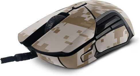 Mayyskins Skin متوافق مع منافسة الفولاذ 5 ألعاب الماوس - الصحراء CAMO | غلاف الالتفاف الواقي ، الدائم ، والفريد من نوعه | من السهل تطبيق الأنماط وإزالتها وتغييرها | صنع في الولايات المتحدة in Saudi Arabia