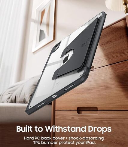 Fintie Vertical Stand Case for iPad (A16) 11th Generation 11 Inch (2025), iPad 10th Generation 10.9 Inch (2022), Multi-Angle Viewing Clear Cover with Pencil Holder, Magnetic Ultra-Stable, Blue in Kuwait