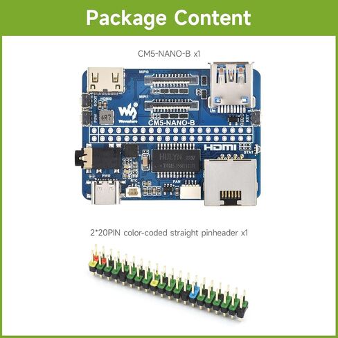 لوحة قاعدة Nano Waveshare (B) ، متوافقة مع وحدة حساب Raspberry PI 5 ، نفس حجم CM5 ، اللوحة الأساسية لحساب الوحدة 5 Lite/EMMC in Kuwait