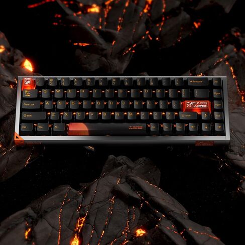 DEFENDER 68 لوحة مفاتيح ألعاب سلكية سلكية سريعة مع مفتاح مغناطيسي ، RGB Hotswapple ، قاعدة الألومنيوم ، تخطيط 65 ٪ 68 مفتاح ، استطلاع 8K ، لوحة مفاتيح ألعاب الكمبيوتر المخصصة (Purple) in Saudi Arabia