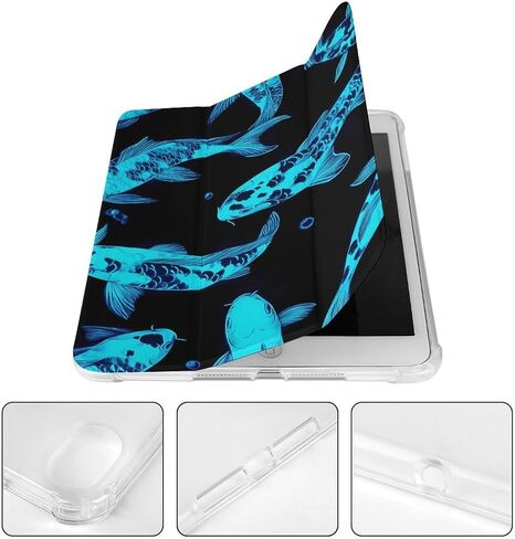 توهج في علبة السمك المظلم مع حامل القلم رفيع الوزن ثلاثي الوزن متوافق مع iPad mini 4/5/6 mini4/5 （7.9in） in Saudi Arabia