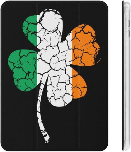 العلم Ireland Clovers St Patricks Day Case مع حامل القلم Trifold Trifold Stand متوافق مع iPad Mini 4/5/6 Mini4/5 （7.9in） in Saudi Arabia