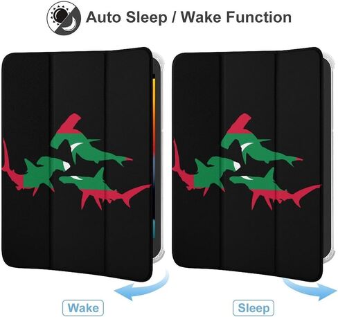 MALDIVES FLAG FLAG ARCKS ARCKS مع حامل القلم TRIFOLD TRIFOLD STAND متوافق مع iPad mini 4/5/6 mini6 （8.3in） in Saudi Arabia