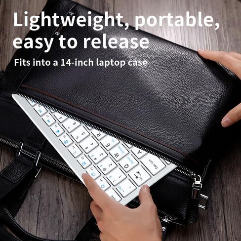 Wireless Bluetooth Rechargeable Keyboard and Mouse Combo. Rechargeable Dual-Mode (Bluetooth 5.0 and 3.0 +2.4G) Multi-Device Silent Mouse for Windows, iPad, Tablet, MacOS,iOS,Android (Silver-White) in Saudi Arabia