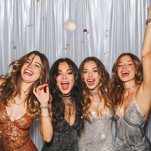 10 × 12 قدمًا بريق الذهب الذهب الذهب الذهب ، الستائر اللفات الستائر تجاعيد الستائر البوليستر الحرة ، الستائر الخلفية للظلم للحفلات حفلات عيد ميلاد حفلات الزفاف ، 2 لوحات 5 × 12 قدمًا in Kuwait