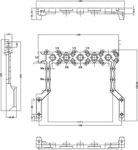 Side Panel Plate for ARRI Alexa mini miniLF ARRI Rig Expansion Side Panel Kit Cheese Plate, Purple in Saudi Arabia