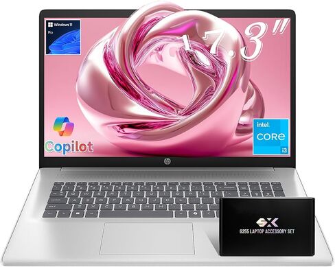 HP 17.3 ″ FHD الكمبيوتر المحمول كمبيوتر intel Core I3-N305 (8-core) ، ذاكرة الوصول العشوائي 32GB ، 2TB SSD ، WI-FI6 ، Bluetooth5 in Kuwait