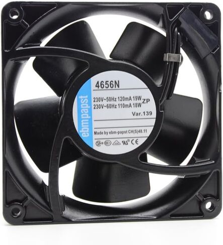 EBM PAPST 4656N 12038 1238 12cm 120mm AC 220V All Metal Aluminium Cooling Server Fan Industrial Tempreture in Saudi Arabia