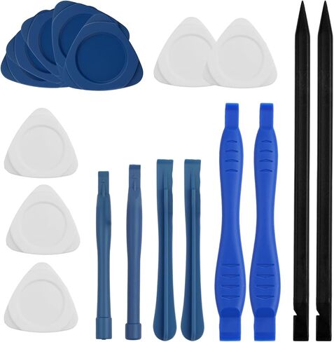 18 PCS مجموعة أدوات PRY PRAY PROMERT - 6pcs Spudgers البلاستيكية + 2 شريط ثلاثي المعادن ؛ ورقة سميكة على شكل قلب 8 ، أداة فتح الإلكترونية ، أداة متطفلة مفتوحة للكمبيوتر المحمول ، الهاتف الخلوي ، الهاتف الخلوي in Kuwait