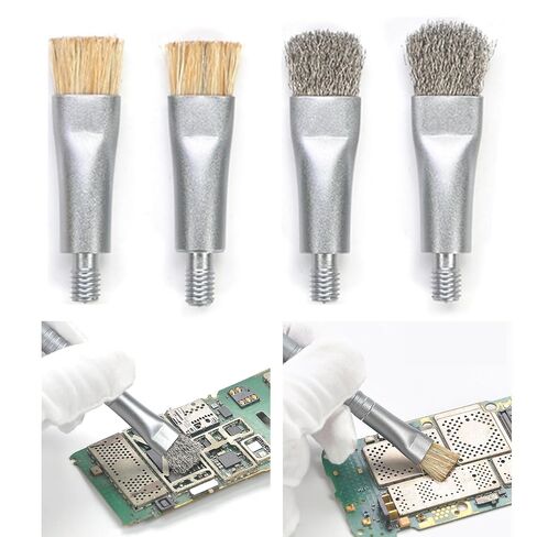 4 مساءً برؤوس استبدال الفرشاة المضادة للفرشاة للهاتف Motherboard IC Rlues Resival Tools PCB مع صيانة شريحة الكمبيوتر الأسلاك والشعيرات in Kuwait