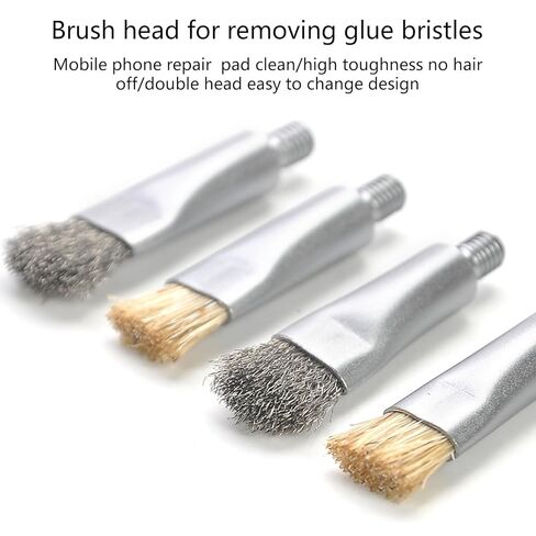4 مساءً برؤوس استبدال الفرشاة المضادة للفرشاة للهاتف Motherboard IC Rlues Resival Tools PCB مع صيانة شريحة الكمبيوتر الأسلاك والشعيرات in Kuwait