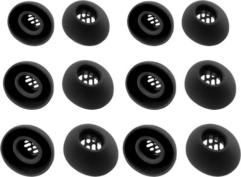 نصائح الأذن السيليكون البديلة لـ OnePlus Buds 3 / Buds 4 / Buds Pro 2 / Buds Pro 3 / Nord Buds 3 / Nord Buds 3 Pro Earbuds ، 6 أزواج (S / M / L ، Black) in Saudi Arabia