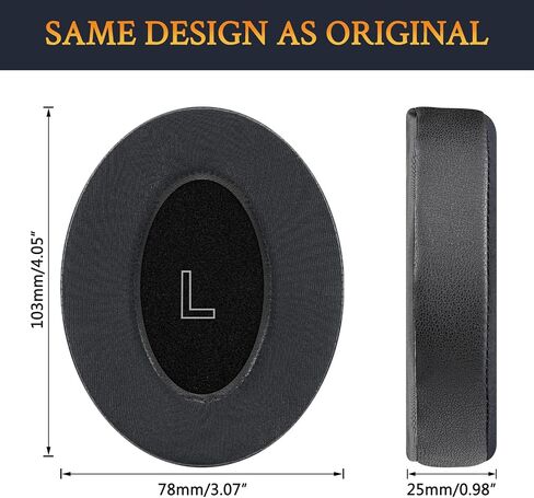 SOULWIT Cooling-Gel Replacement Ear Pads for Bose A30 Aviation Headset, Earpads Cushions with High-Density Noise Isolation Foam - Black in Kuwait