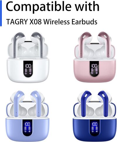 نصائح الأذن السيليكون البديلة لسماعات الأذن اللاسلكية Tagry X08 ، 9 أزواج (S/M/L ، أبيض) in Saudi Arabia
