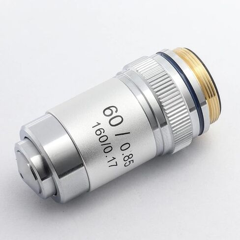 Microscope Achromatic Objective Lens Set (100X Oil, 4X, 10X, 20X, 40X, 60X) - Universal RMS Thread, 195mm Conjugate Distance(4X) in Saudi Arabia
