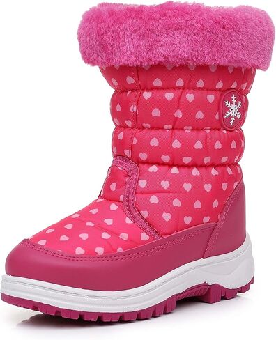 Ahannie Toddler Boys Girls Warm Snow Boots, Kid Outdoor Insulated Winter Boots in Kuwait