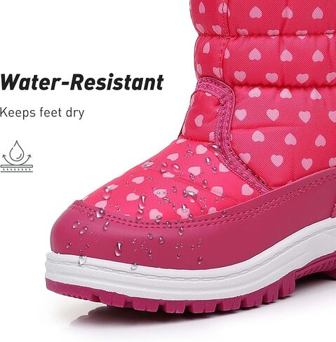 Ahannie Toddler Boys Girls Warm Snow Boots, Kid Outdoor Insulated Winter Boots in Kuwait