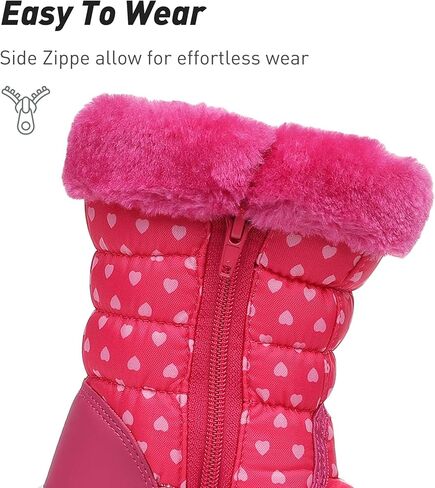 Ahannie Toddler Boys Girls Warm Snow Boots, Kid Outdoor Insulated Winter Boots in Kuwait