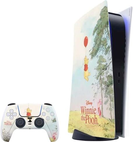 Skinit Decal Gaming Skin Compatible with PS5 Bundle - Officially Licensed Disney Winnie The Pooh Hundred Acre Wood Design in Saudi Arabia