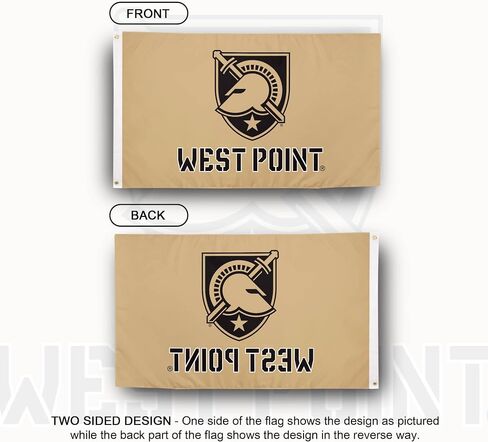 Desert Cactus United States Military Academy Flag Black Knights Army USMA West Point Cadets Flags Banners 100% Polyester Indoor Outdoor 3x5 (Style Y) in Saudi Arabia