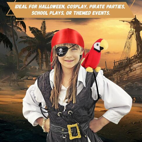 Cosplay Telescope and Compass Prop with Pirate Themed Eye Patch - Antique Retro Party Supply Accessory Decor - Vintage Treasure Spyglass Sundial Ship Captain Eye Patch for Themed Events Stage Plays in Kuwait