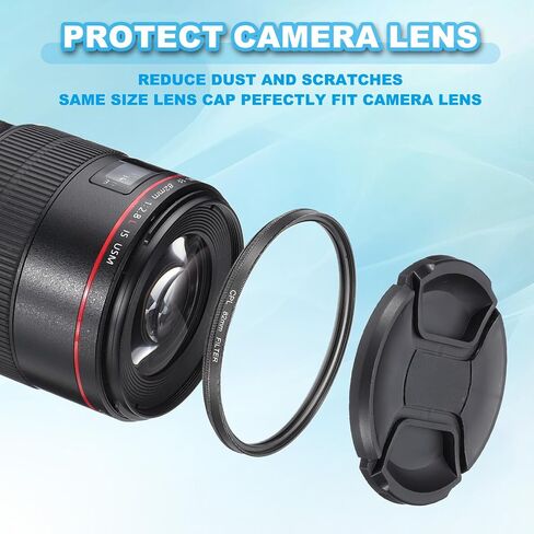 52mm Circular Polarizer Filter, Double Sided Multi-Layer Coatings Polarizing Filter with Cleaning Cloth for Camera Lens in Saudi Arabia