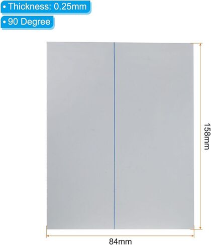 6.8" Polarized Film Sheets, 3 Pack Adhesive Polarizer Linear Polarizing Filter for Screen, Photography, Lighting, 84mmx158mm, 90 Degree in Saudi Arabia