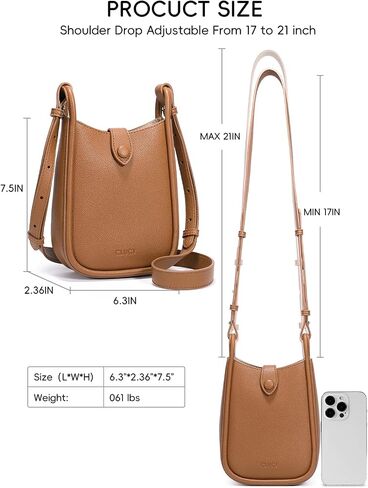 CLUCI Small Crossbody Bags for Women Leather Cell Phone Shoulder Purses in Saudi Arabia