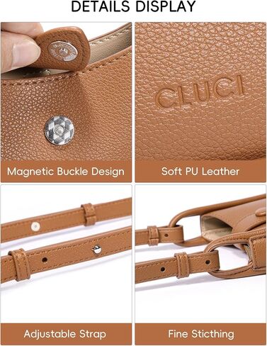 CLUCI Small Crossbody Bags for Women Leather Cell Phone Shoulder Purses in Saudi Arabia