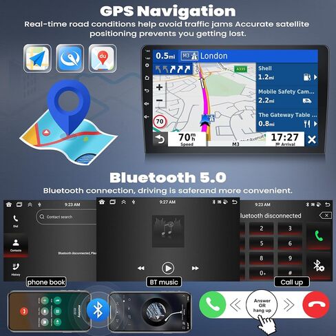 [6+128G] 8 Core Android 15 Car Stereo for Hyundai Elantra (AD) 2016-2018 with Wireless CarPlay Android Auto, 9'' Touchscreen with WiFi GPS Mirror Link Bluetooth FM RDS DSP EQ SWC Backup Camera in Saudi Arabia